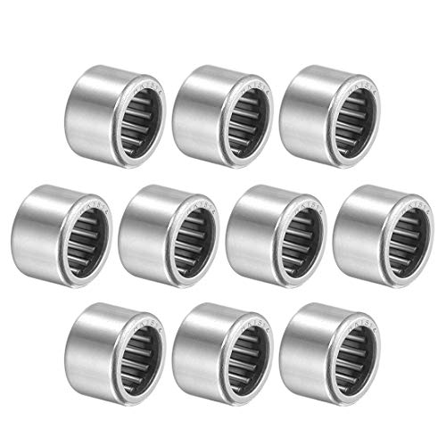 uxcell HK1514 Needle Roller Bearings 15mm Bore 21mm OD 14mm Width Chrome Steel Open End 10pcs - size: 15x21x14mm