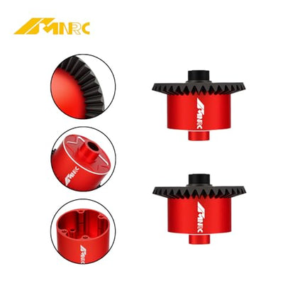 2PCS 37T Main & Input 13T Gear Differential Diff Case Cover for Arrma 1/10 Senton Vorteks Granite Bigrock 3S BLX Typhon 550 Mega Kraton Outcast 4S Upgrades Part Red