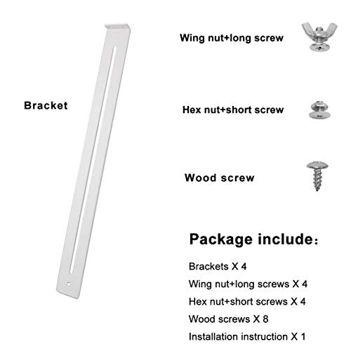 FRMSAET Drawer Repair Kit -Reinforce and Repair Drawers Accessories -2 Pack | Used to Wood /MDF /Chipboard Drawers Cabinet Reinforcement and Repair Steel Hardware Installation length Slide Adjustable - size: 2 Pack