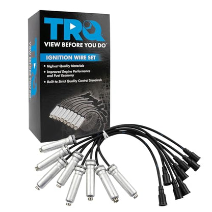 TRQ Engine Ignition Spark Plug Wire Kit Set | For Ford F250 F350 Super Duty V8 6.2L - style: IWA65524