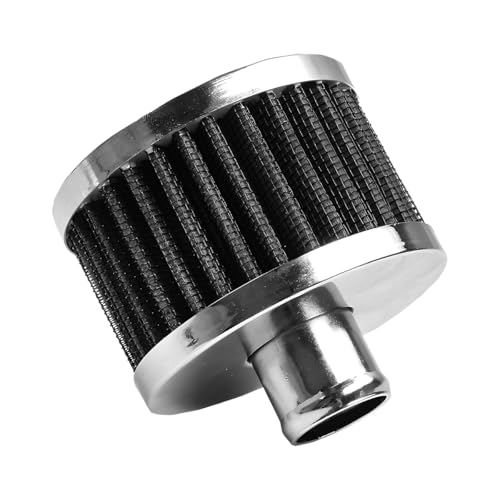 23mm Car Air Filter, High Flow Vehicle Vent Valve Cover Cold Air Intake Filter, Small Lightweight Automotive Vent Cover Breather, Universal for Most Vehicles and Motorcycles (Black) - color: Black