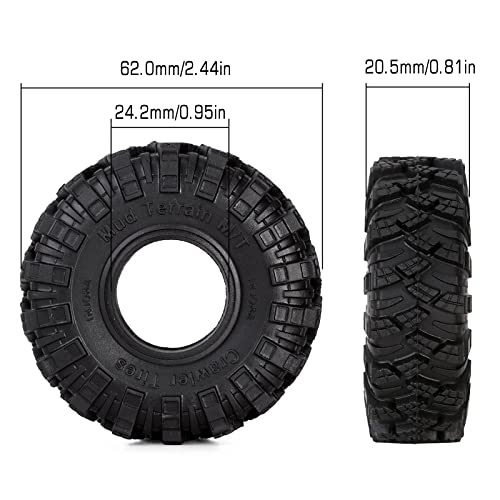 INJORA 1.0 62 * 20.5mm S5 Crawler Kraken Claw Tire for 1/24 1/18 RC