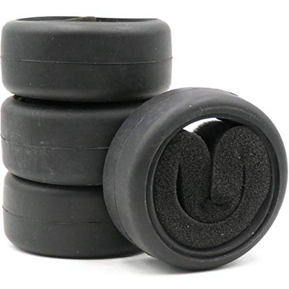 4pcs RC 1/10 On Road Slick Tire Rubber Tyre Fit for 1:10 Touring Drift Car Wheel Rim …