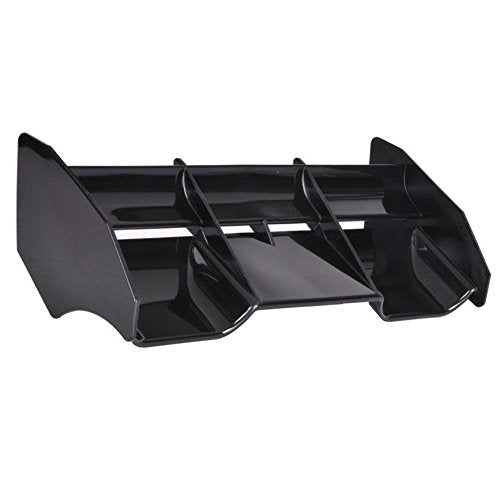 RC Car 1:8 Scale Accessories Rear Spoiler Tail Wing for 1/8 Models RC Off-Road Buggy Car (Black) - color: Black