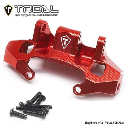 TREAL Aluminum 7075 Rear Upper Link Riser Mount for Axial Capra Currie F9 1/10 RC Crawler(Red) - color: Red