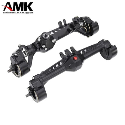 F10 Axle Brass Knuckle Weights with Front & Rear Portal Covers for 1/10 RC Crawler Vanquish VRD VS4-10 Phoenix, Lower COG LCG Upgrade Parts (3-in-1 Set)