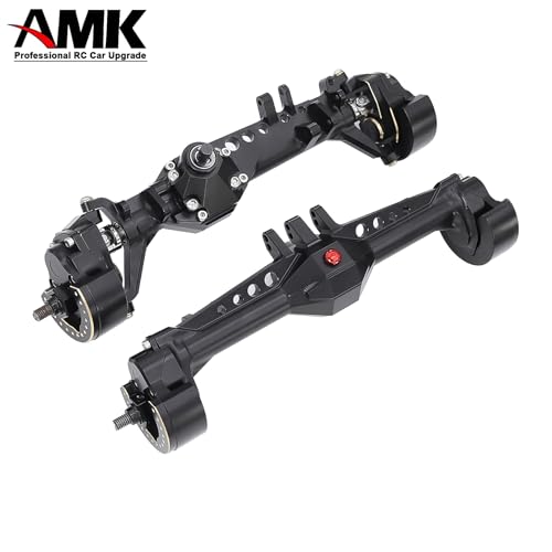 F10 Axle Brass Knuckle Weights with Front & Rear Portal Covers for 1/10 RC Crawler Vanquish VRD VS4-10 Phoenix, Lower COG LCG Upgrade Parts (3-in-1 Set)