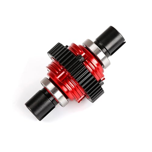 CNC Metal Complete Differential Diff.Gear Set (Red) | for 1/5 Hpi Rofun Baha King Motor Rovan Baja 5B 5T 5Sc Truck Rc Car Parts - color: Red