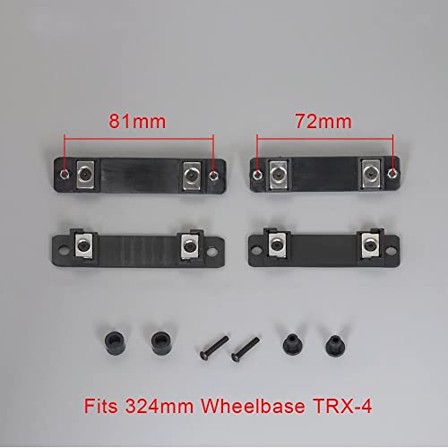 RC Repair Tool 4Pcs Magnetic Body Posts Mounts for 1/10 RC Crawler Car for for Traxxas TRX4 TRX6 G-63 G-500 Upgrade Parts (Size : Fits 324mm TRX4) - size: Fits 324mm TRX4