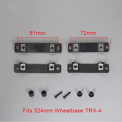 RC Repair Tool 4Pcs Magnetic Body Posts Mounts for 1/10 RC Crawler Car for for Traxxas TRX4 TRX6 G-63 G-500 Upgrade Parts (Size : Fits 324mm TRX4) - size: Fits 324mm TRX4