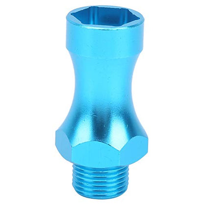 Ejoyous RC Wheel Hub Adapter Hex Drive Hub Adapter RC Hex Coupler 12mm to 17mm Aluminum Alloy CNC Machined 30mm Extension with 5mm Inner Diameter for 1/10 Car Truck (Blue) - color: Blue