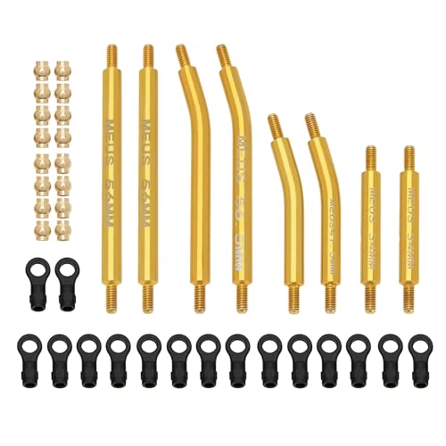 MEUS RACING TRX4M Links Brass High Clearance Links Set for Traxxas 1/18 TRX4M Defender Bronco RC Crawler (Defender Bronco)