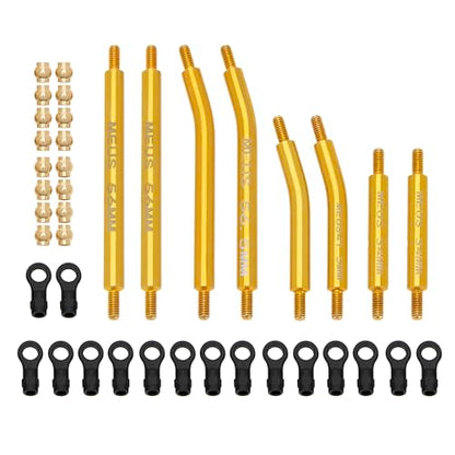 MEUS RACING TRX4M Links Brass High Clearance Links Set for Traxxas 1/18 TRX4M Defender Bronco RC Crawler (Defender Bronco)