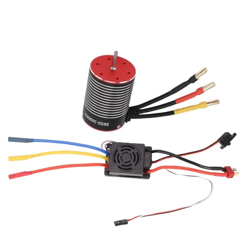 60A Brushless ESC 5.8V3A BEC Optimized Performance for HPI RC Car Brushless Motor and ESC Combo Set (3600kv) - size: 3600kv