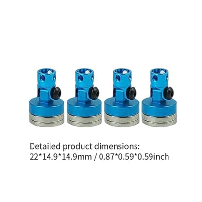 4 Pieces RC Body Post Metal Mount Column Shell Mount Model Car Accessory Vehicle Body Post Upgrade Suitable for RC Car Hobbies Repair, Blue - color: Blue