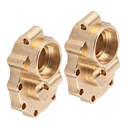 Brass Portal Cover, 1Pair Front Rear Brass Heavy Duty Steering Knuckle Portal Cover for 82056‑4 RC Crawler