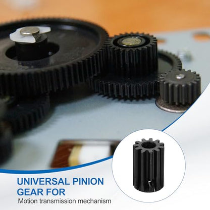 uxcell 2Pcs 1.5 Mod 11T Spur Gear 8mm Bore, 1045 Steel Pinion Gear Black Surface Treatment, 20°Pressure Angle, for Spur Rack and RC Model Car or Motor DIY - size: 1.5 Mod 11T, 8mm