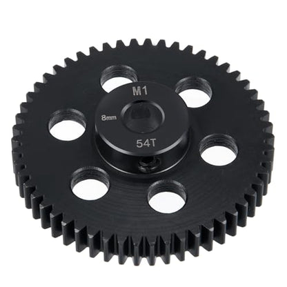 Steel Pinion Motor M1 8mm 54T Gears for ARRMA 4WD Tra-xxas X-MAXX | 1/5 1/7 1/8 RC Car Upgrade - size: 54T