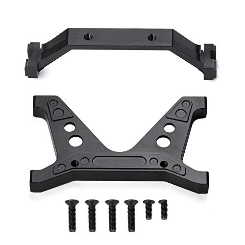 RC Crawler Car Aluminum Front Rear Chassis Brace Mount Frame Rail Brace Bracket for 1/10 Axial SCX10 II 90046 90047 SCX10 Upgrades Parts Accessories