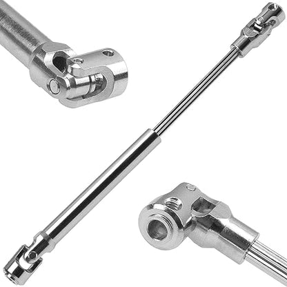 2Pcs Vgoohobby Universal Drive Shaft RC Crawler Driveshaft Compatible with Traxxas TRX4 Axial SCX10 AXI03007 Redcat Gen7 RC4WD D90 TF2 1/10 RC Crawler Car (Silver,129-179mm) - color: Silver, size: 129-179mm