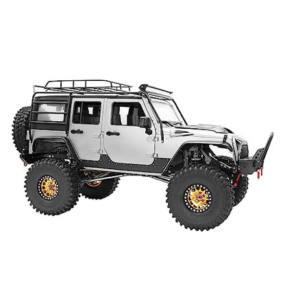 1/10 RC Crawler Carbon Fiber Girder 4MM CNC Metal Car Chassis Frame Body Kit Parts for Axial SCX10 II Rock Off Road Truck (Silver) - color: Silver