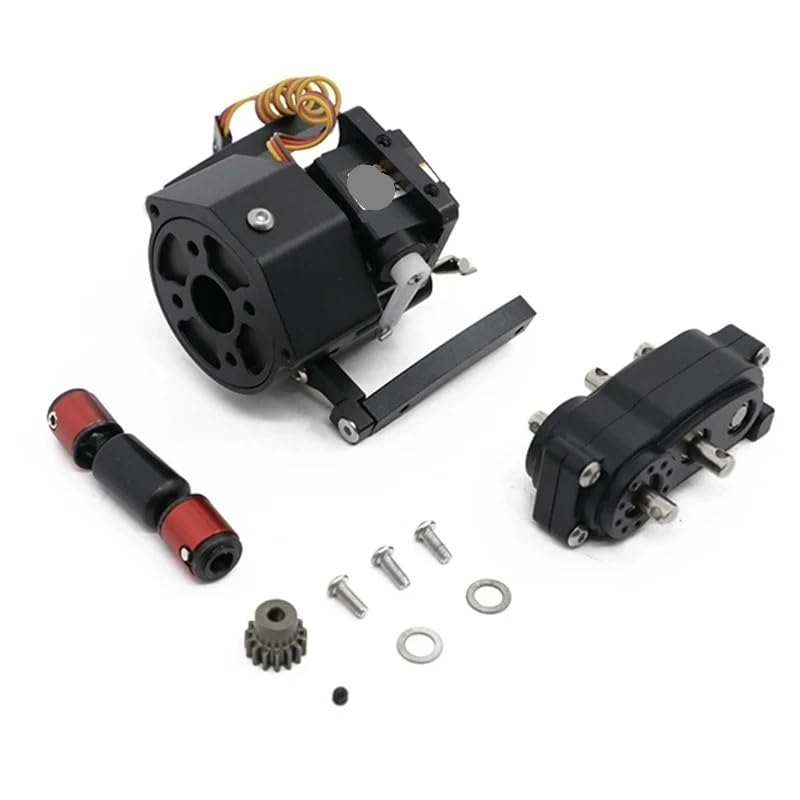 for RC Car Front Motor Transmission Prefixal Gearbox Transfer Case for 1/10 Crawler Axial SCX10 & II Upgrade Parts(Shiftable Gearbox A) - color: Shiftable Gearbox a
