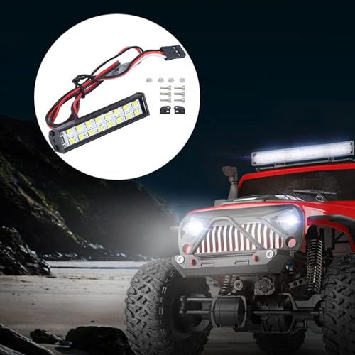 RC LED Light Bar Roof Lamp 16pcs Lamp Beads Super Bright Spare Parts RC Crawler Cars, Hobby RC Power Plant & Driveline Systems RC LED Light Bar Roof LED Lamp Kit RC Roof Lamp