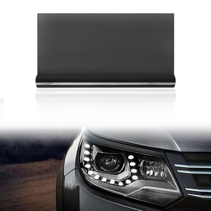 Car Lamp Film 12 X 48inch Cuttable and Stretchability, Non-Marking Self-Adhesive Decals Car Decor, Car Headlight Taillight Fog Lamp Packaging Protective Film, Black - color: Black