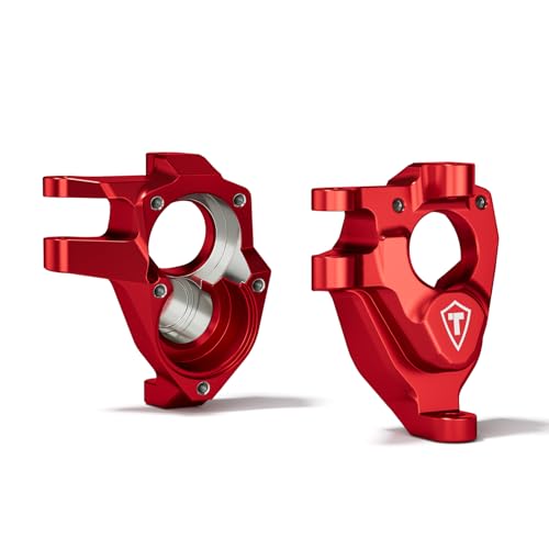 TREAL Aluminum 7075 Front Inner Portal Covers Steering Knuckles for Vanquish VRD/VS4-10(Red - color: Red
