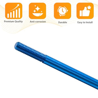 3x106mm Aluminum Alloy Turnbuckle Shaft with M3 Threads, Push Rod Tie Rod Linkage Replacement for #54756, Compatible with 1/10 Tamiya RC Crawlers Trucks On/Off-Road Buggy Upgrade (Blue) - style: 1pcs-106mm #54756