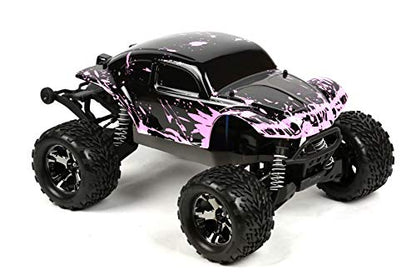 SummitLink Compatible Custom Body Muddy Pink Over Black Replacement for 1/10 Scale RC Car or Truck (Truck not Included) STB-BP-01