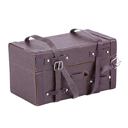 Retro Wooden Storage Box, Decorative Organizer with Leather Clasp, Ideal for RC Vehicles Toy Parts Accessories