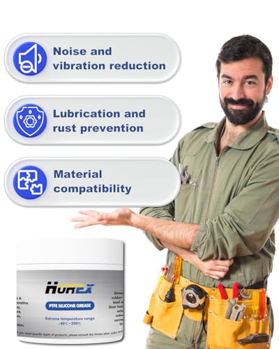 Synthetic Multi-Purpose Grease 1.76 oz General Lubricant for Bearing Worm Gear Plastic Metal NLGI 2 High and Low Temp Lubricating Corrosion Resistant Anti Squeal Machine Marine Industrial