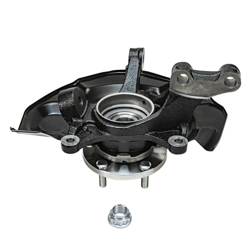 Detroit Axle - AWD 4pc Steering Knuckles Kit for 04-07 Toyota Highlander | w/ABS on Axle, 2 Front Steering Knuckles & Wheel Bearing Hubs 2 Rear Wheel Bearing Hubs 2004 2005 2006 2007 Replacement - size: 4UW48746/Kit