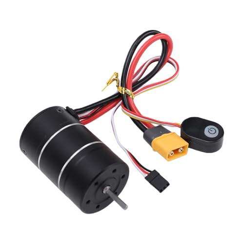 Zunate 3660 1800KV Brushless Motor with 40A ESC, Sensor FOC Control for 1/10 Crawler - Rainproof, Programmable BEC, Enhanced LowSpeed