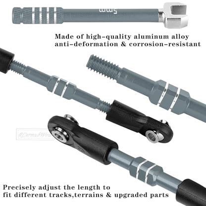 RC Upgrade Parts for Mini Slash 4X4,Mini Rally VXL Ford RS200(#108164-1#108046-1),RC Driveshafts CVD,A Arms,Caster Block Set,Steering,Turnbuckles Links,Dirt Resist Guard Cover,Titanium - color: Titanium(1set)