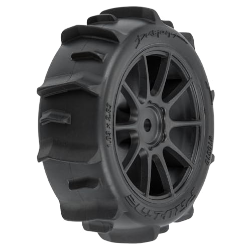 Pro-line Racing Dumont F/R Tires Mounted 12mm Hex Black Mach 10 4 for Arrma Typhon Grom PRO1031010