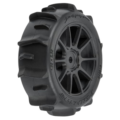Pro-line Racing Dumont F/R Tires Mounted 12mm Hex Black Mach 10 4 for Arrma Typhon Grom PRO1031010