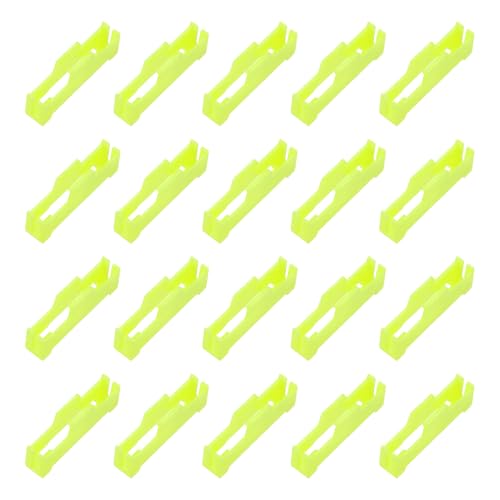MECCANIXITY 40 Pcs Servo Extension Cable Clips Lock, Servo Cable Safety Connector Lead Wire Buckle Lock for RC Car Plane Boat DIY Y Adapter Cable, Yellow - color: Yellow