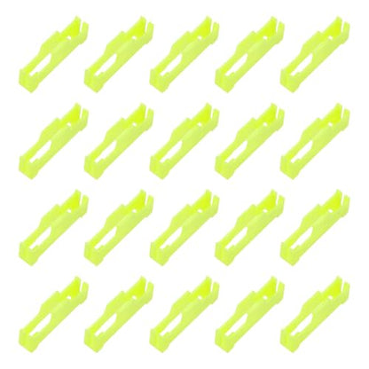 MECCANIXITY 40 Pcs Servo Extension Cable Clips Lock, Servo Cable Safety Connector Lead Wire Buckle Lock for RC Car Plane Boat DIY Y Adapter Cable, Yellow - color: Yellow