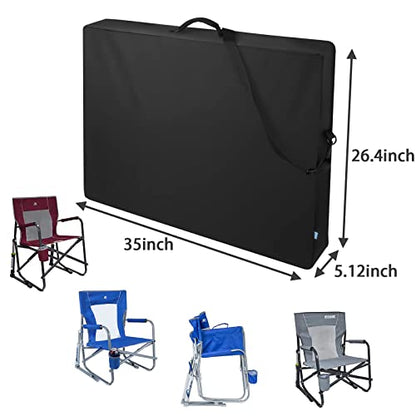 Xxerciz Carry Bag Compatible with GCI Outdoor Freestyle Rocker Chair, Folding Chair Storage Bag Replacement Bag with Adjustable Shoulder Strap and Handle for Camping Fishing