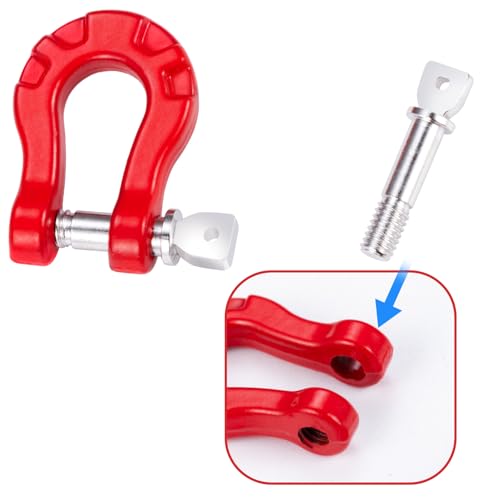 Aluminum RC Trailer Tow Hooks Buckle Winch U Shackles for 1/10 RC Crawler Car Axial SCX10 D90 TRX4 Upgrade Parts