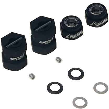 Aluminum 12mm Tire HEX Adapter Locking Hub for 1/10 Tamiya Grasshopper/Hornet/Frog/Wild One/Grasshopper 2 RC Car Parts
