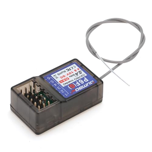 （2PCS ） DUMBORC P6FG 2.4G 6 Channel Gyro Inside Receiver for RC Car Boat Used for DUMBORC X4 X6 Transmitter