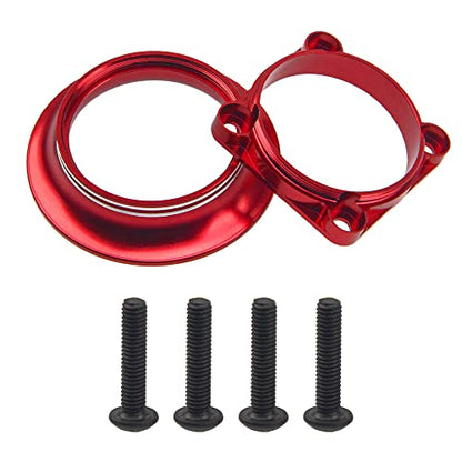 Metal Motor ESC Cooling Fan Cover Air Inlet Channel 3010 for 30mm×30mm 540 550 Motor Fan Compatible with 1/8 1/10 1/12 RC Car Truck (Red) - color: Red