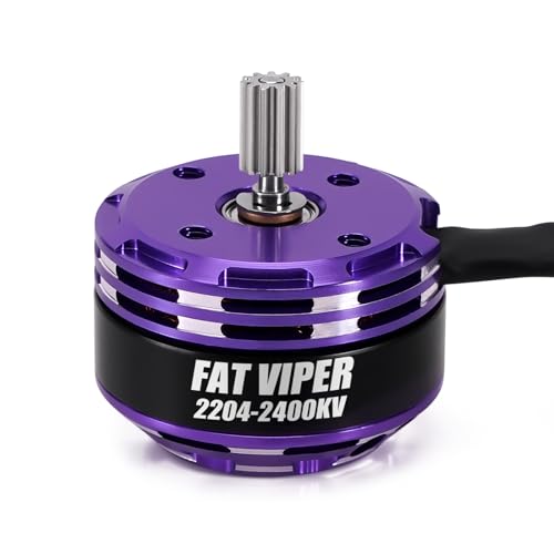 INJORA Fat Viper 2204 2400KV Brushless Outrunner Motor for 1/18 TRX4M - size: 2400KV Motor without Transmission