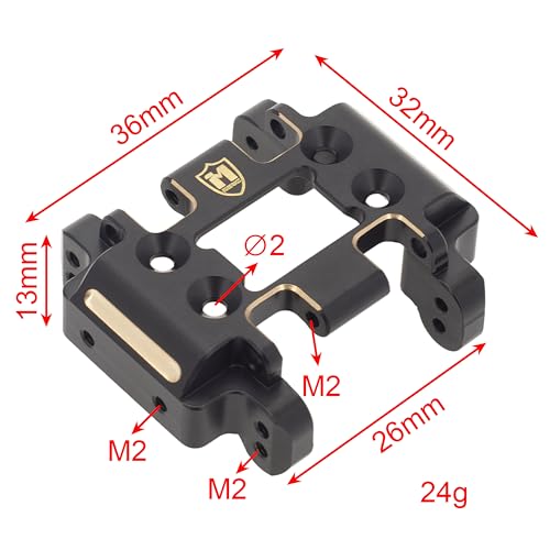 MEUS RACING 23.9g Brass Skid Plate for Redcat Ascent-18 Upgrades 1/18 RC Crawler Parts