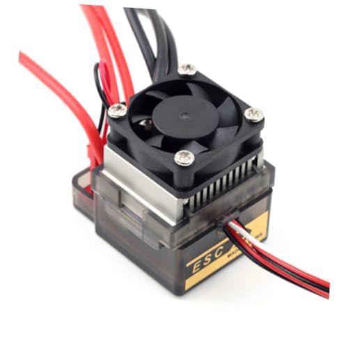 Mikinona 7.2-16v Esc for Rc 320a Brushed Controller Cooling Fan Brake Heat Sink Easy Operation