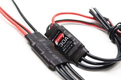 FLYCOLOR 30A Brushless ESC 2-4S with 5V 1A BEC for RC F450 Airplane Durable Quadcopter Helicopter