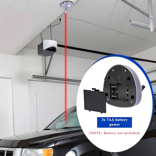 Sun Walker Dual Laser Garage Assist Parking Guide Aid, 360 Degree Adjustable Laser Park Assist Sensor with AC Adapter, Wider Angles Motion Activated Garage Parking Aid for Most Vehicles